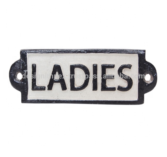 LADIES Metal Sign