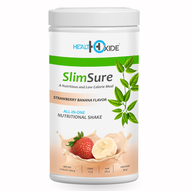 Питание «Все в одном» с ароматом клубники и банана SlimSure