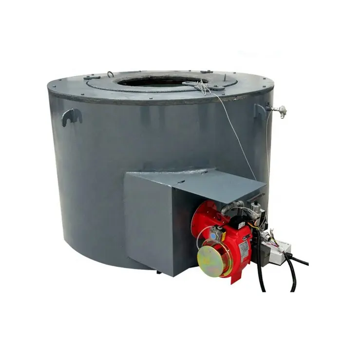 Gas Fired Copper Crucible Melting Furnace for Copper Scrap Recycling