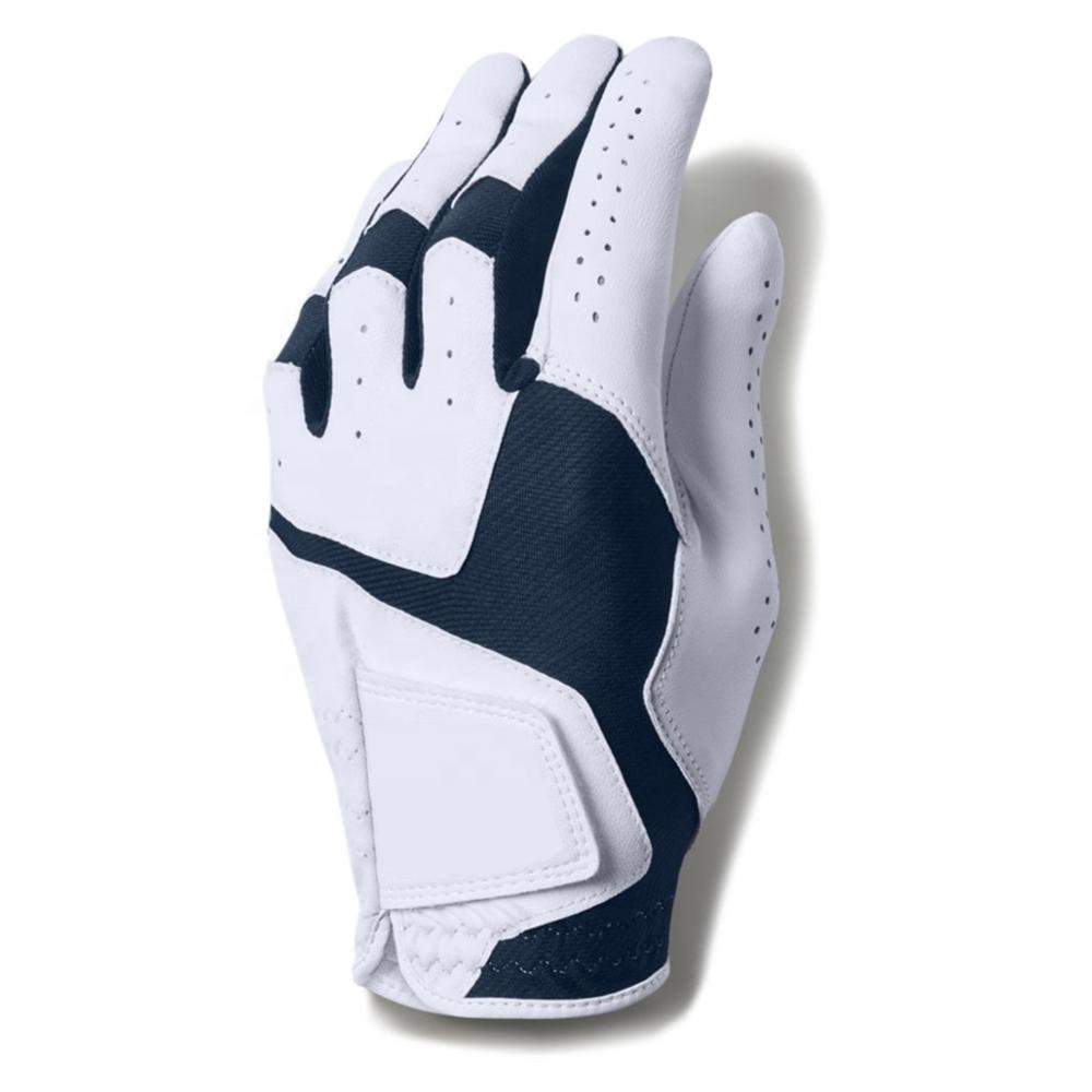 Cabretta Leather Golf Gloves, OEM ODM with heat, printing and embroidery custom colored cabretta leather golf gloves