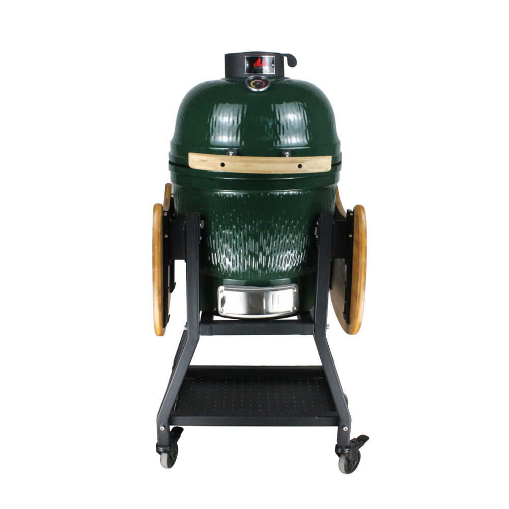 Большой керамический угольный гриль Kamado для барбекю