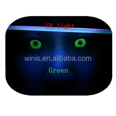FreshTone UV glow in the dark contact eye lenses halloween party lens funny korea crazy wholesale colored contacts