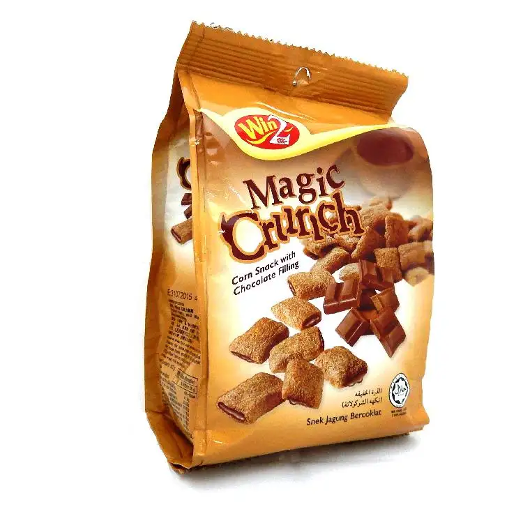 Win2 Bags Magic Crunch Corn Snack With Chocolate Filling 70g
