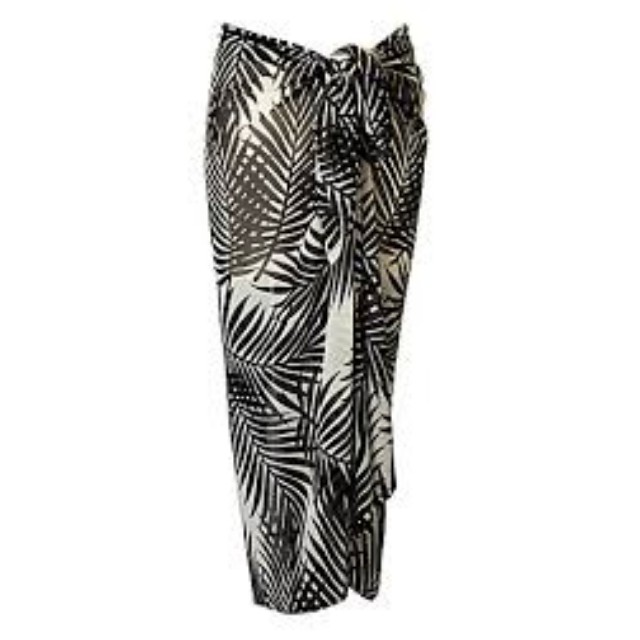 Cotton and linen pareo beach sarong