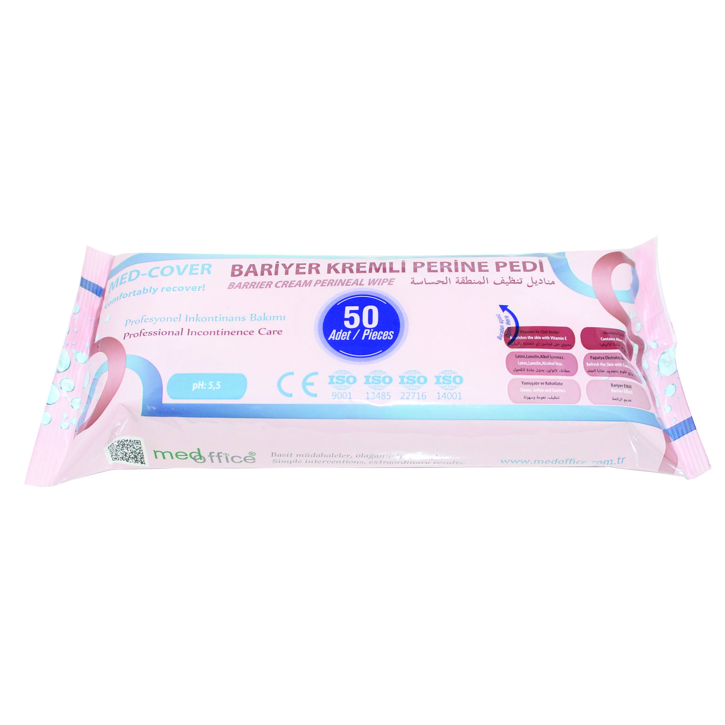 MED-COVER крем-барьер PERINEAL ARENA WIPES