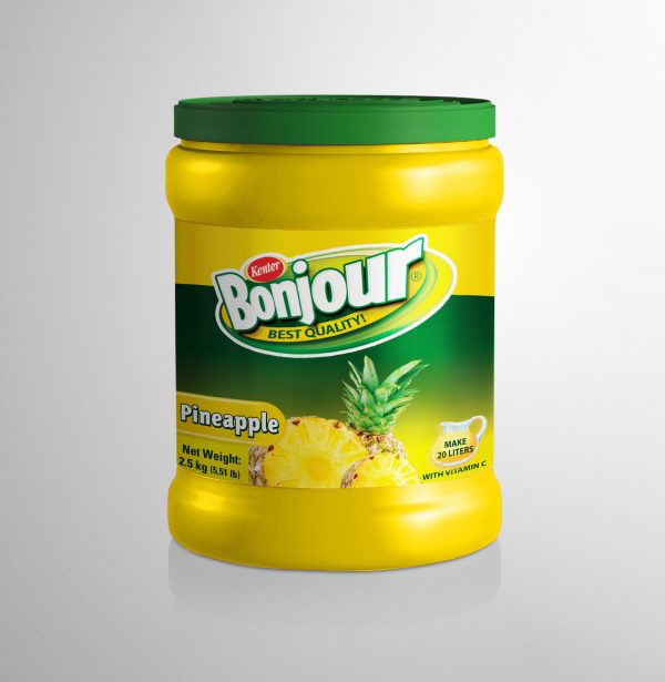 BONJOUR Pineapple 2500 gr plastic can