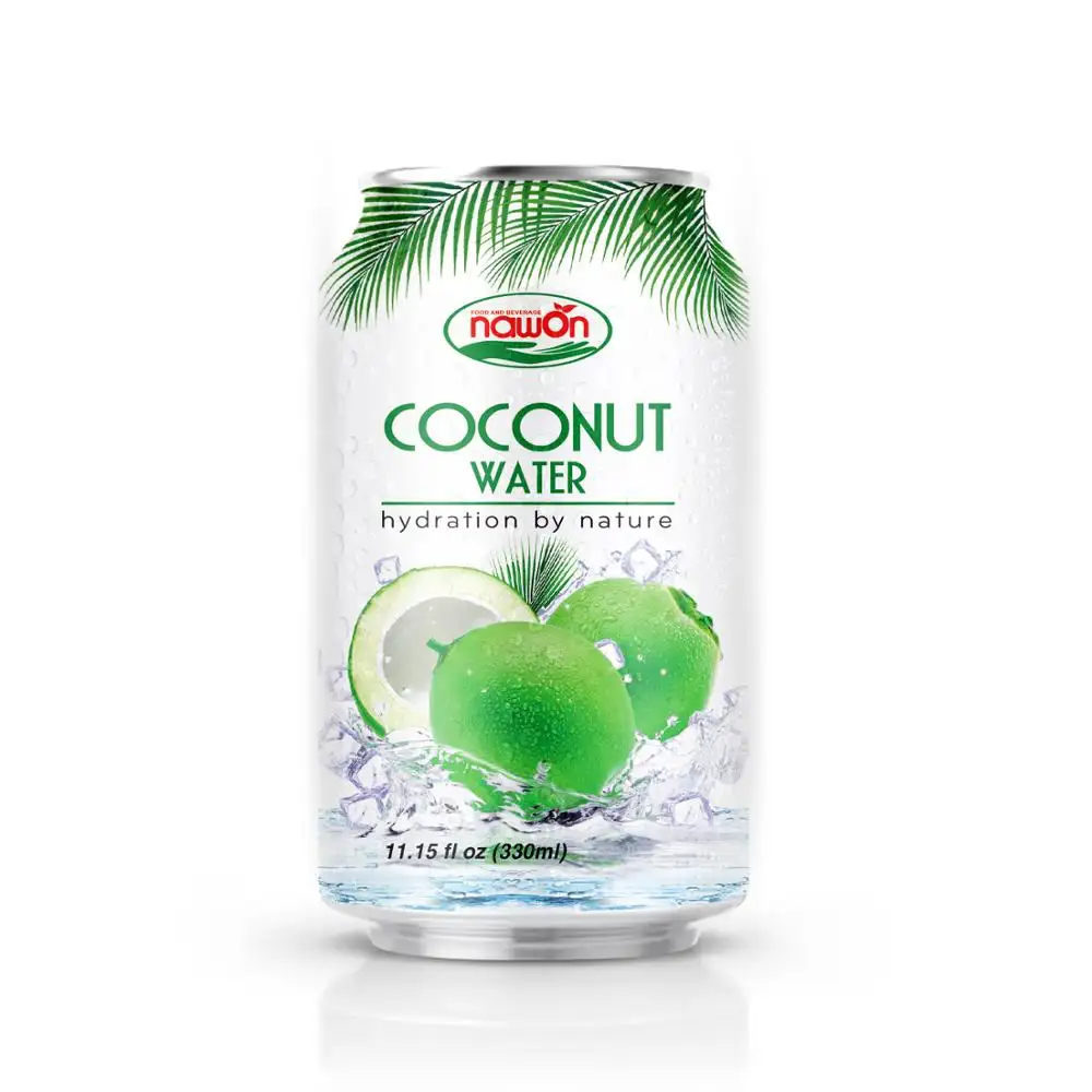 11.15 fl oz NAWON 100% Pure Original Coconut water indonesia OEM Wholesale Price Beverage Manufacturer USDA ORGANIC