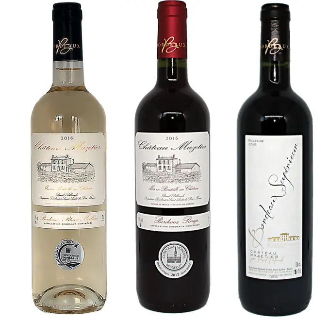 Hight quality Red Wine Bordeaux Chateaux Wine AOC Bordeaux