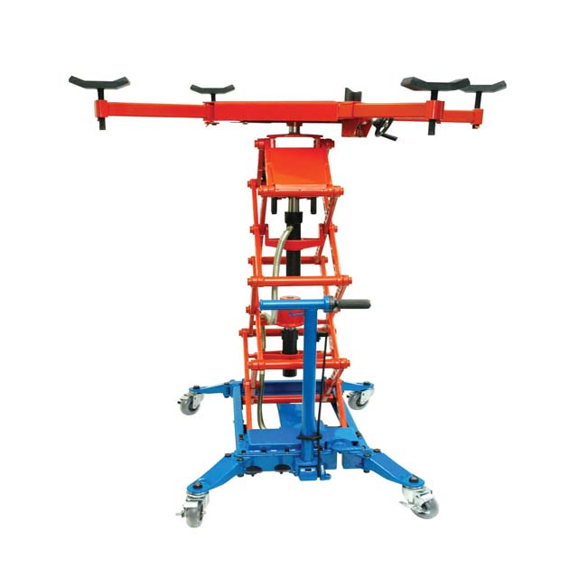 Heavy Duty Automotive Two Cylinder Hydraulic Transmission Jack for Automobile maintenance industry