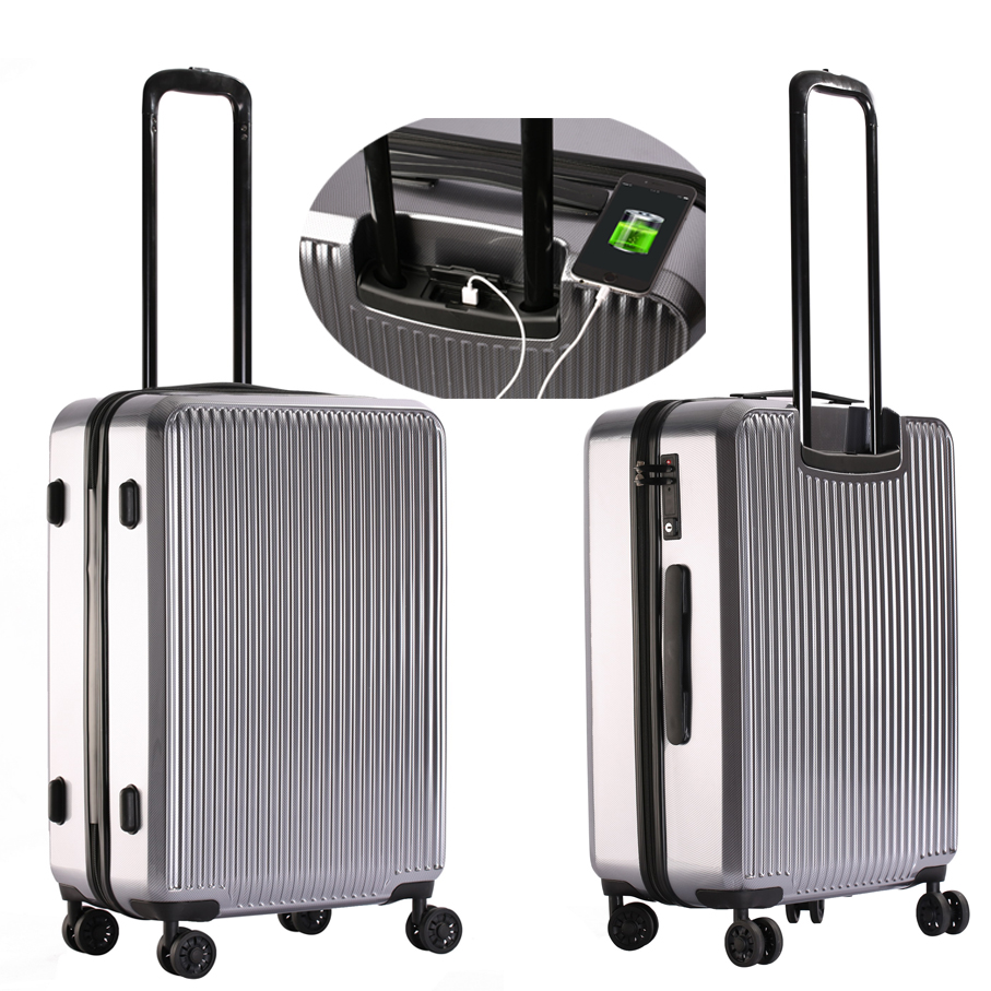 20 дюймов GPS-трекер Smart trolley для багажа со шкалой и внешним аккумулятором для деловых поездок