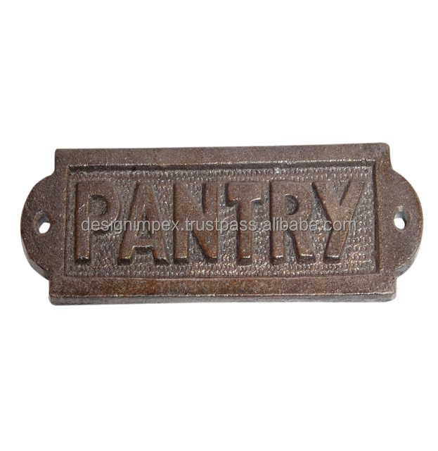 Cast Iron "PANTRY" Sign