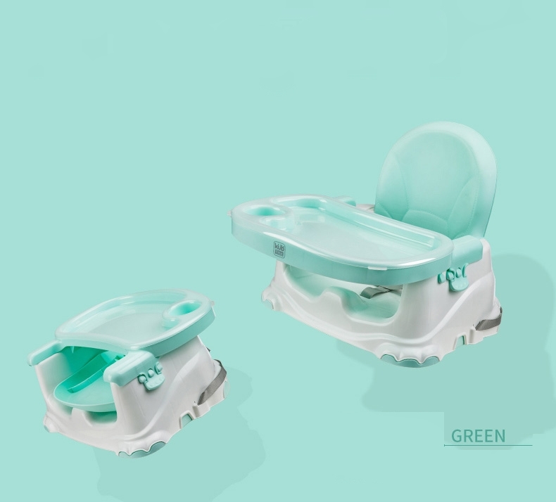 QC1101 Высокое качество детская двойная функция регулируемый обеденный стул для кормления