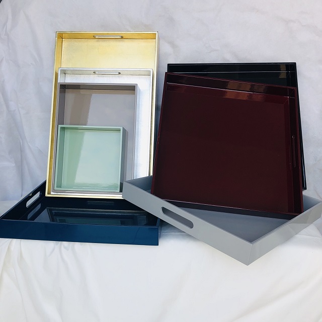 Vietnam handmade MDF lacquer serving tray in 2019