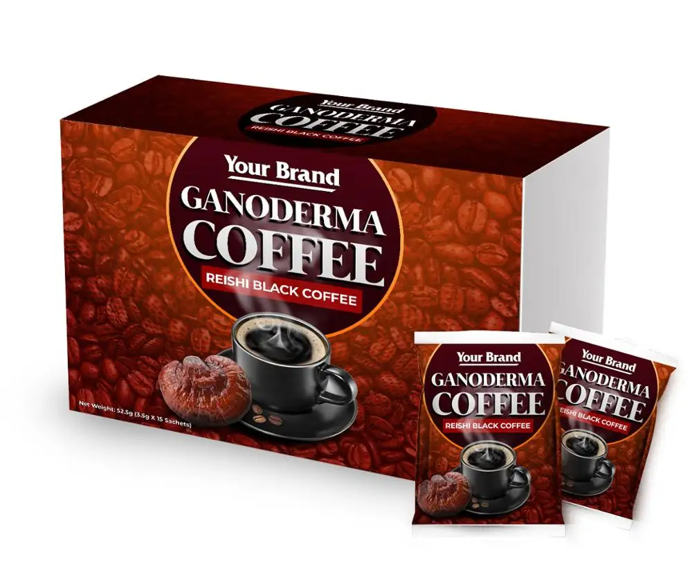 Фирменная торговая марка Ganoderma Reishi Black Coffee OEM
