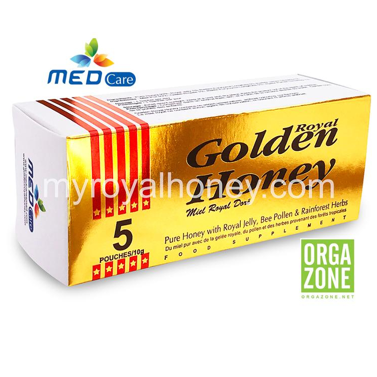 Оригинальный Золотой медовый 5 мешков 10 г для него 10 г X 5 пакетиков Medcare Малайзия оптом оргазон