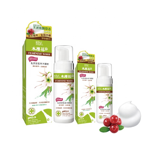 HIBIS Organic Cranebeery женственный уход Интимная Стирка (Сделано в Тайване)/50 мл/140 мл/180 мл