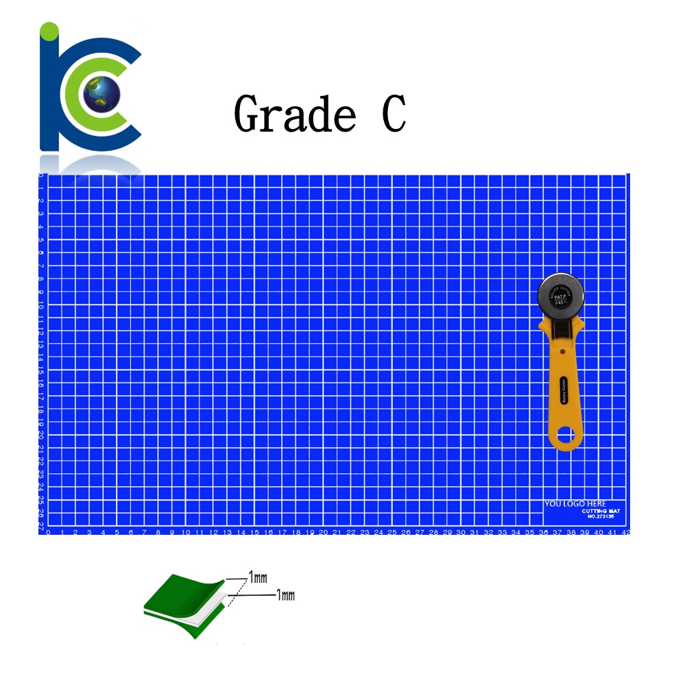 Art crafts supplies custom grid imprinted a0 self healing mat