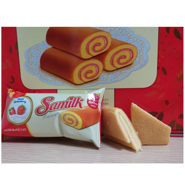 Samilk сладкий клубничный слой торт 300гр хорошая цена