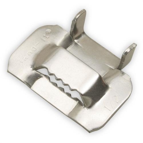 Hot selling stainless steel band and buckle manufactured by Band-It. Made in Japan