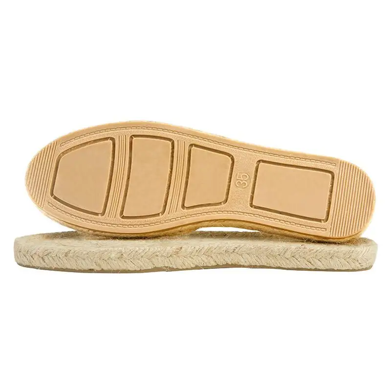 Gold Flat Shoes Sole Manufacturer Espadrille Shoes Sole