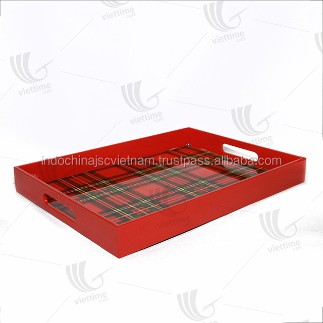 Best selling lacquer food serving tray made in Vietnam