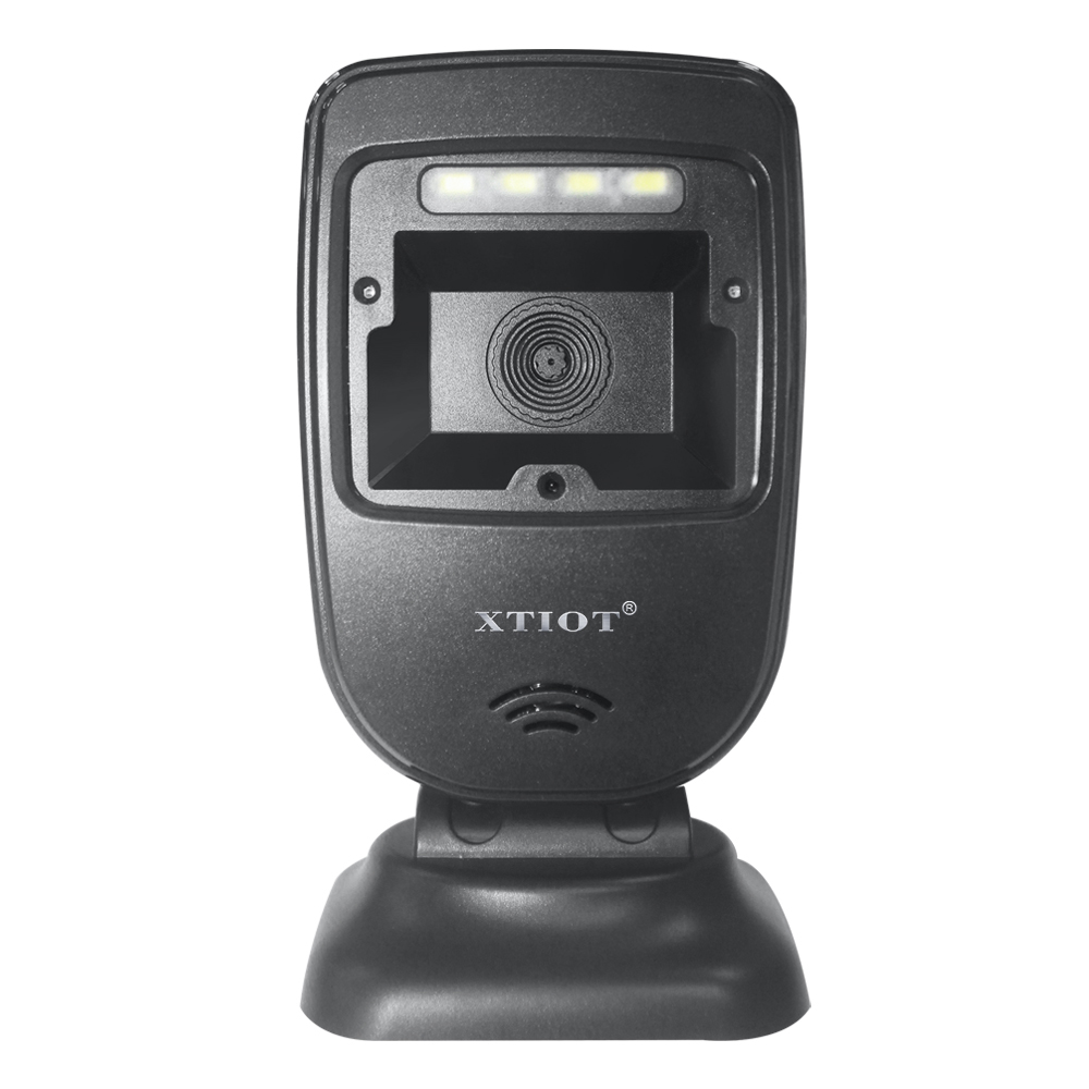 Сканер для презентаций XT7308 Настольный POS-система компактный 2D QR-код Всенаправленный сканер штрих-кода