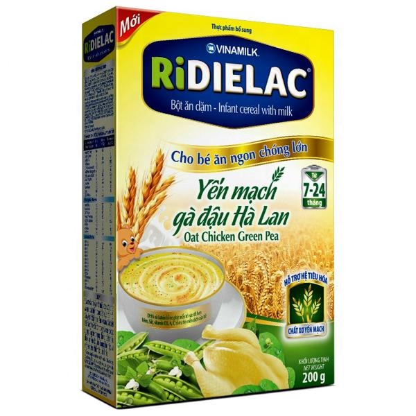 RIDIELAC младенческой хлопья овса курица и зеленый горошек-VINAMILK