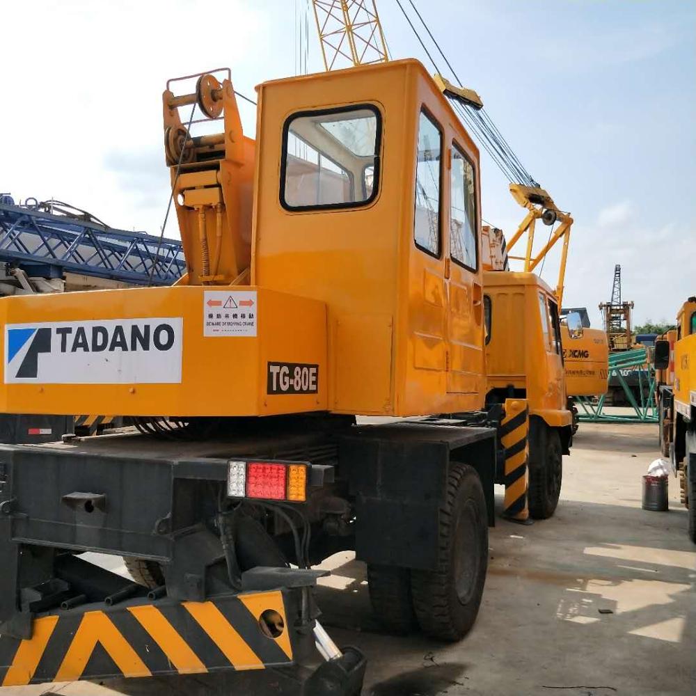 Подержанный японский Грузовой кран TADANO TG80E 8 тонн для продажи/грузовой кран 8 тонн Tadano TG80 в хорошем рабочем состоянии