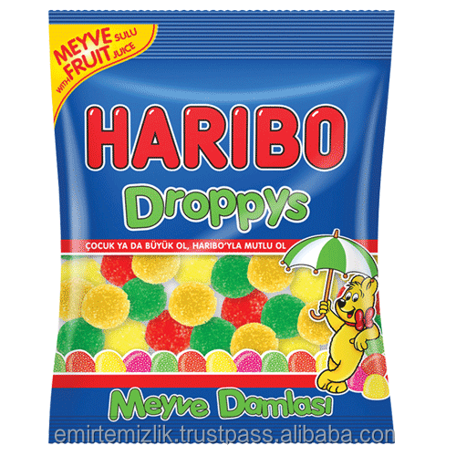 Для HARIBO DROPPYS JELLY 80 GR HALAL