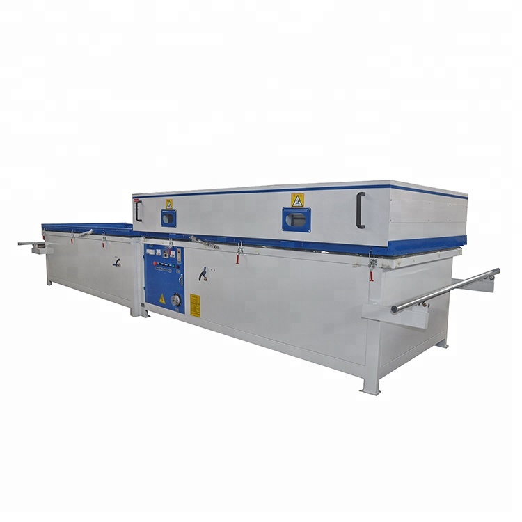 XBD-2480C sem-auto PVC foil wood door vacuum membrane hot press machine