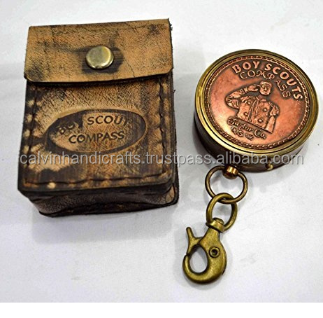 Scout Boy Compass Brass Pocket Compass Handmade Collection CHCOM650