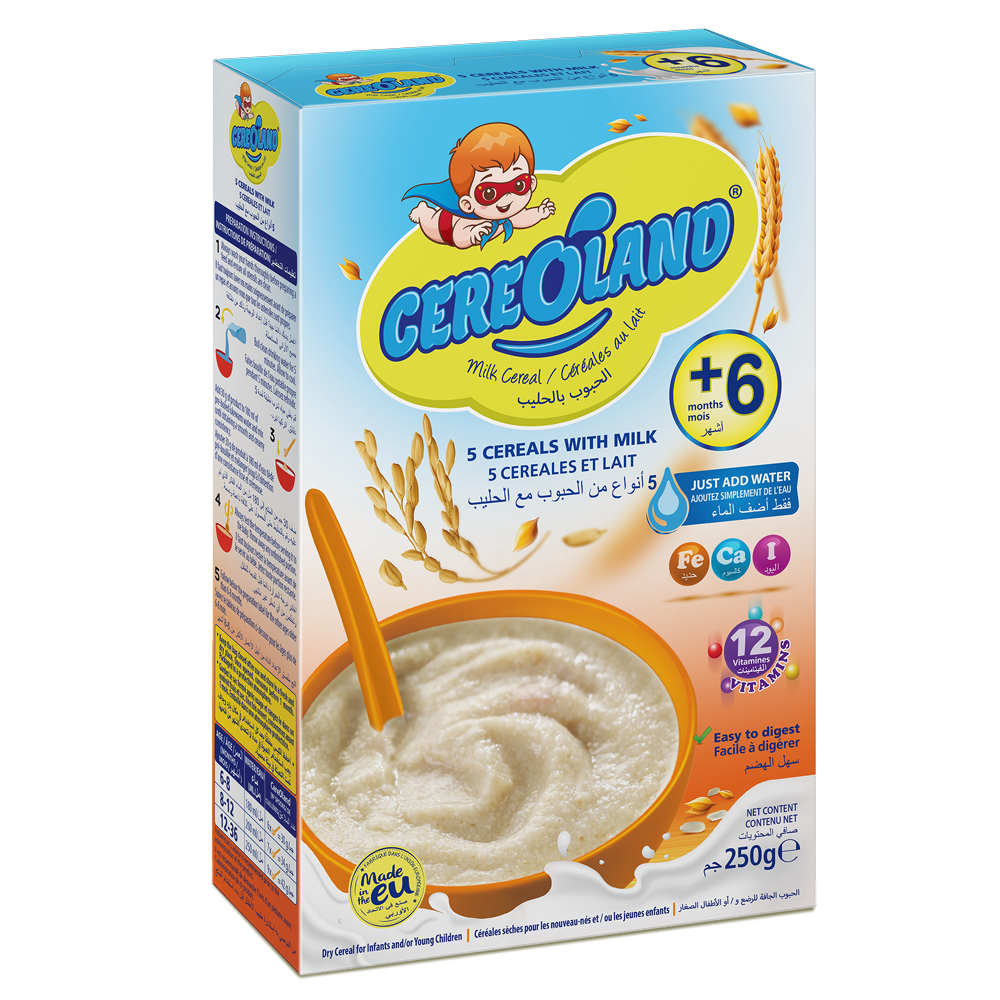 CEREOLAND Детские злаки с медом 250 г бокса