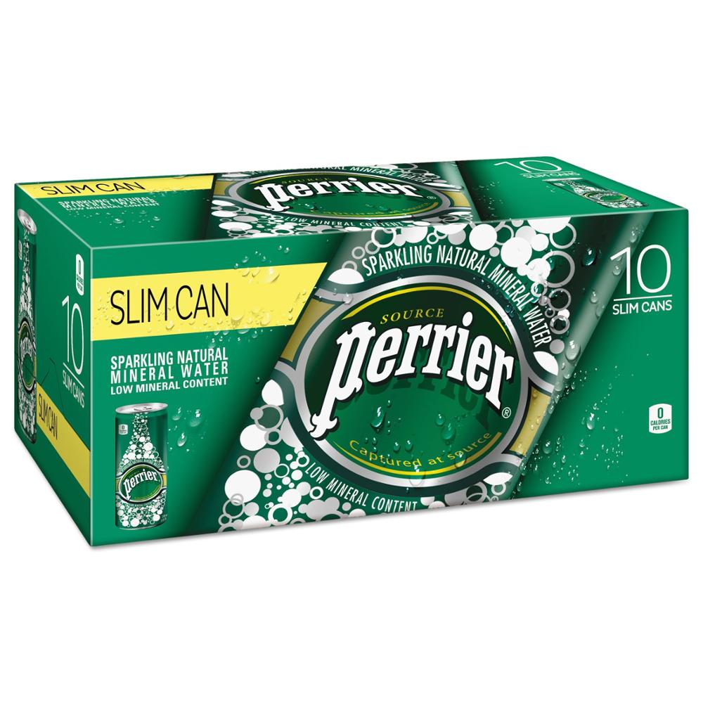 Perrier Lime Natural Sparkling Mineral Water Can