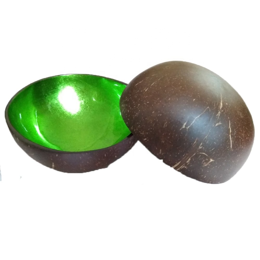 Lacquer coconut shell bowl