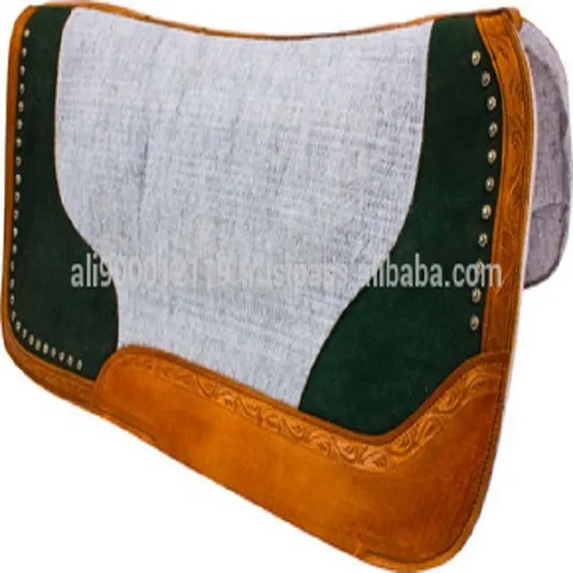 100% Merino Wool Felt Leather Saddle Pad For Horse