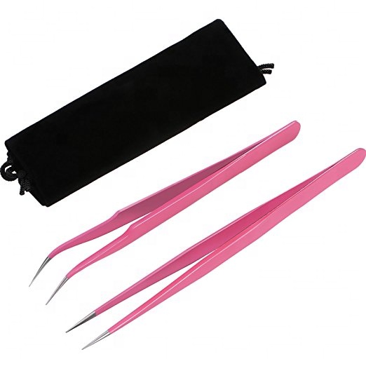 Volume Anti-static eyelash extension tweezers