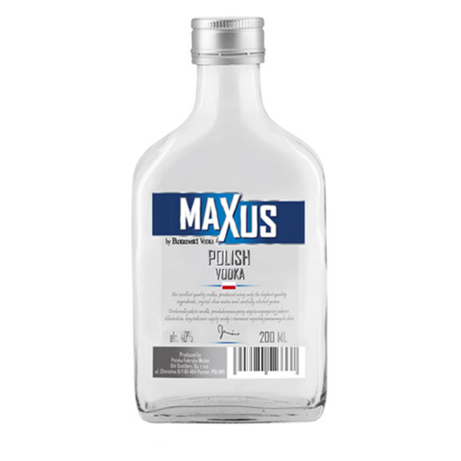 Стеклянная бутылка Maxus для водки с отличным вкусом и лучшим брендом