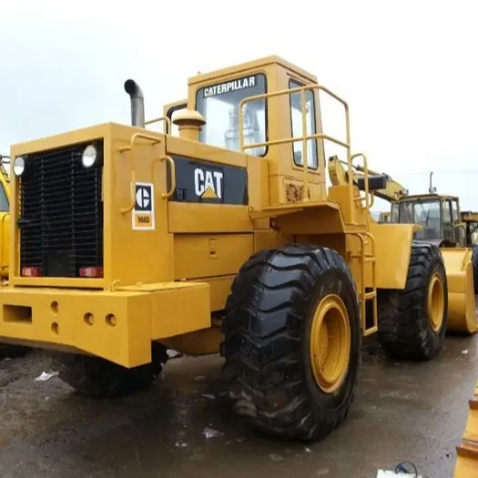 used construction equipment machinery CAT brand wheel loader 966D in working condition