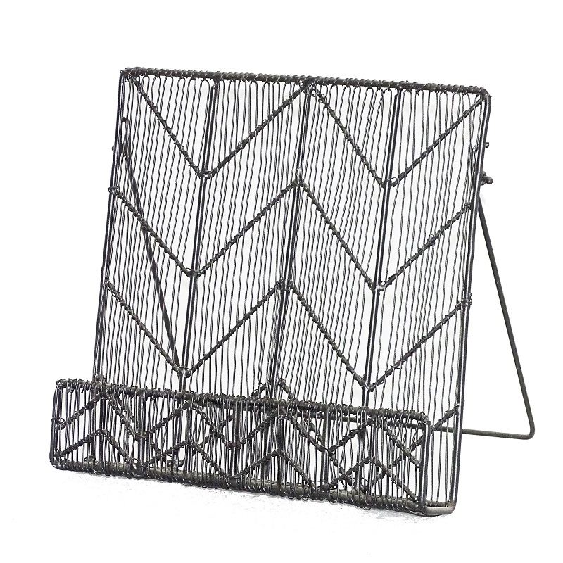 New Decorative Metal Mesh Wire File holder display brochure rack book stand