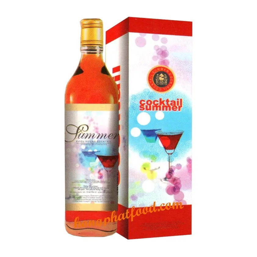 Cocktail Summer Brandy - 600ml Wine 25 % Alcohol Bottle Packaging - BEST PRICE