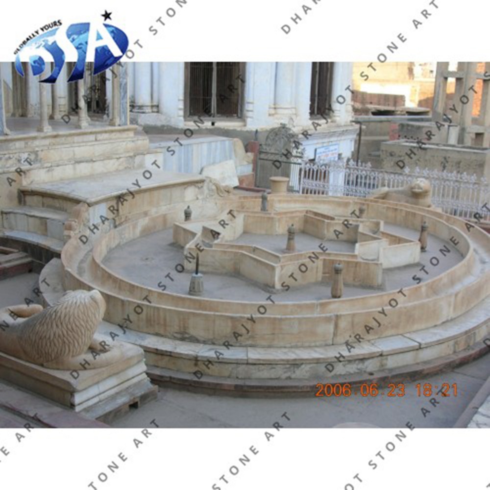 Мраморные большие фонтаны для водяного пруда