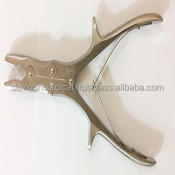 STILLE-LUER BONE RONGEURS ORTHOPEDIC/ ANGLED GOUGE GRIPPER 23CM BITE WIDTH 3MM
