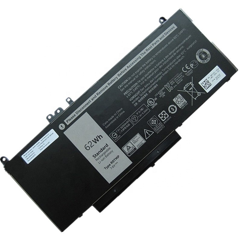 Аккумулятор для ноутбука dell, 7,6 В, 62 Вт · ч, 6MT4T, Внешнее зарядное устройство для ноутбука Latitude E5450, E5470, E5550, E5570, TXF9M, 79VRK, 07V69Y