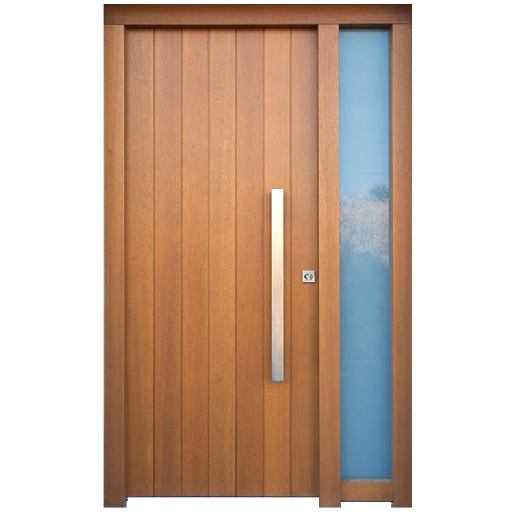 Prettywood современный дом снаружи основной Входная деревянные входные двери Sidelight