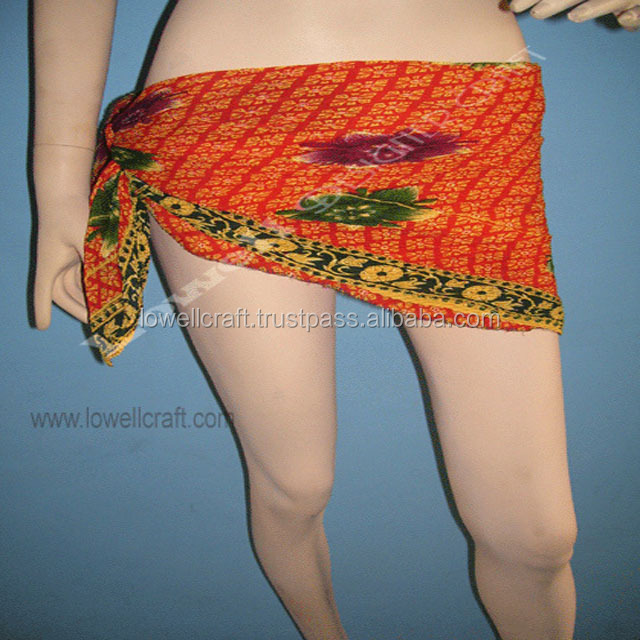 crinkle triangle sarong pareo