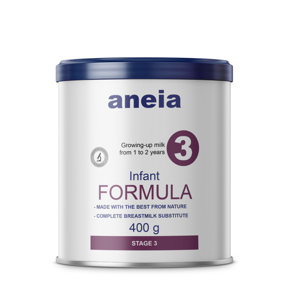 Aneia-молочный порошок для младенцев 3 года от 1 до 2 лет 400 г олова (ISO, HACCP, органический, халяль)