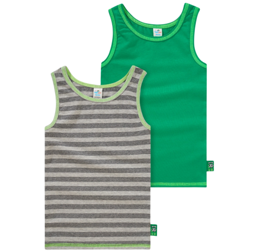 Set of 2 Pack Boys Singlets with a custom Design