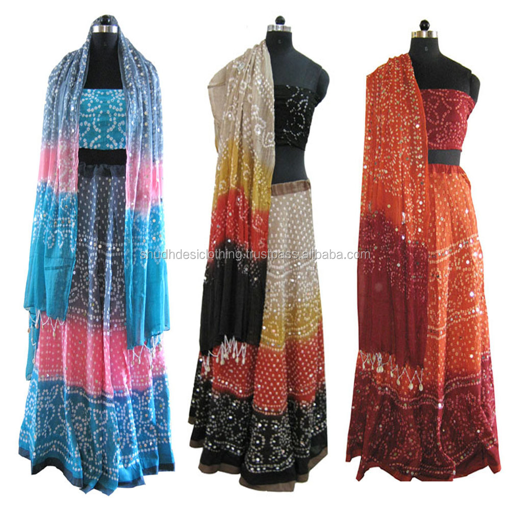 Bandej расклешенные Lehenga ЧОЛИ
