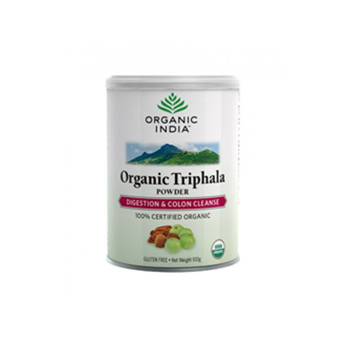 Organic India Triphala Powder 100g - Original Triphala Powder ayurvedic herbal formulations.