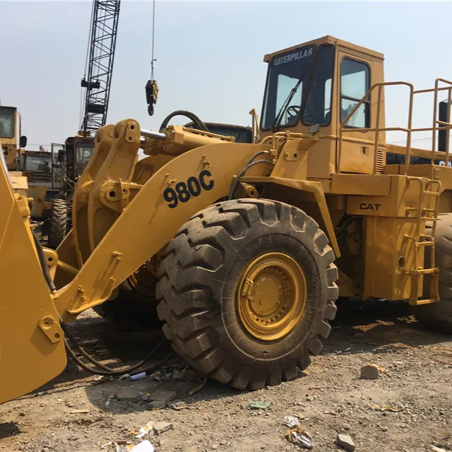 excellent condition second hand front loader cat 980c used wheel loader 980 for sale with low price